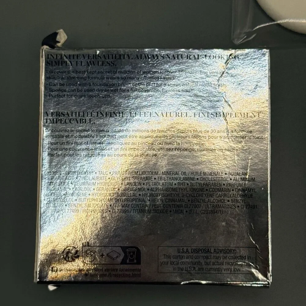 Lancome Dual Finish Powder Foundation 340N New Compact Makeup